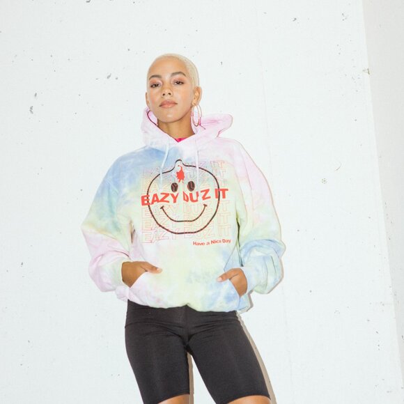 Eazy-Duz-It Smiley Face | Tie Dye Hoodie - Picture 4 of 9